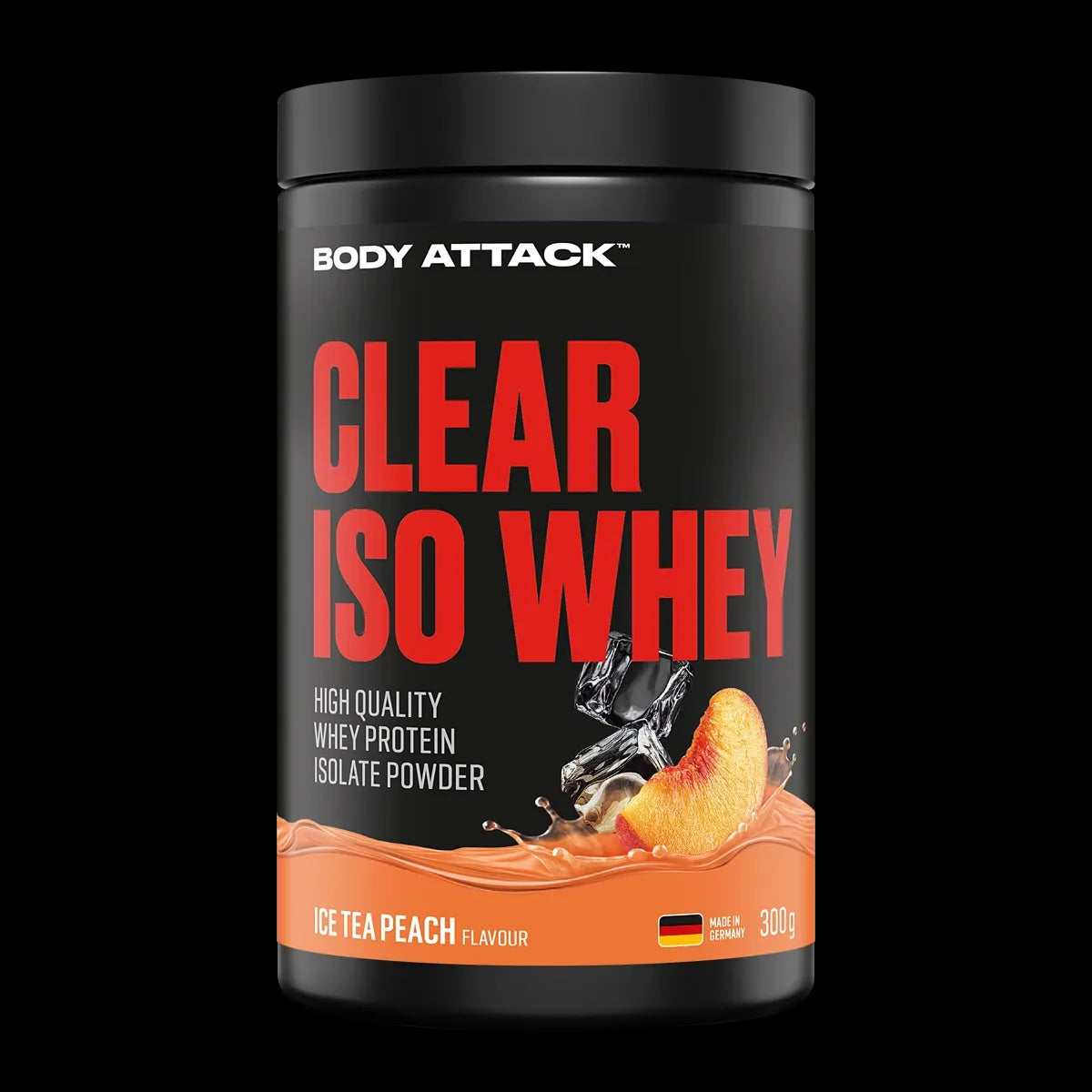 Body Attack Clear Iso Whey (300 Dose)  Ice Tea Peach