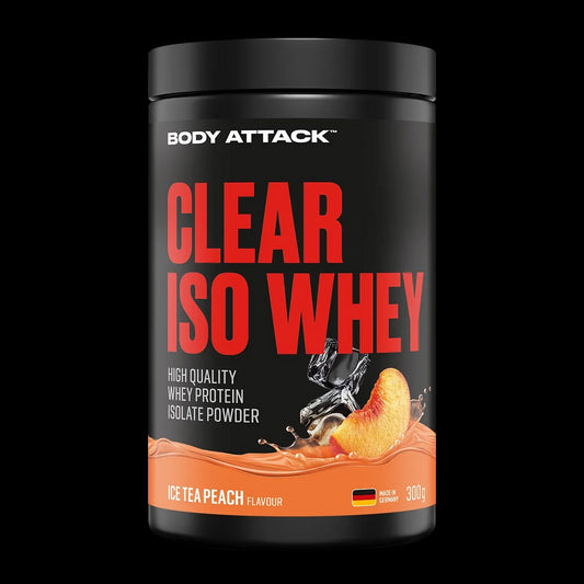 Body Attack Clear Iso Whey (300 Dose)  Ice Tea Peach