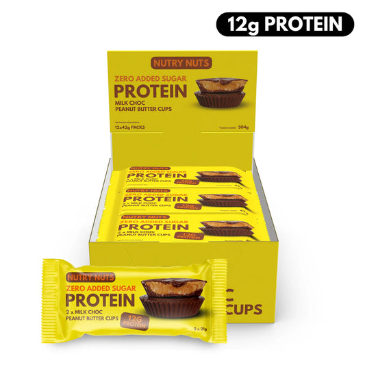 Nutry Nuts Cups (12 x 42g) Milk Choc Peanut Butter Cups