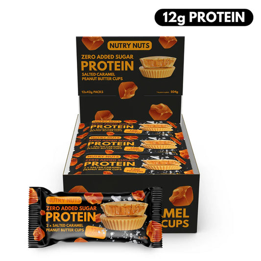 Nutry Nuts Cups (12 x 42g) Salted Caramel Peanut Butter Cups