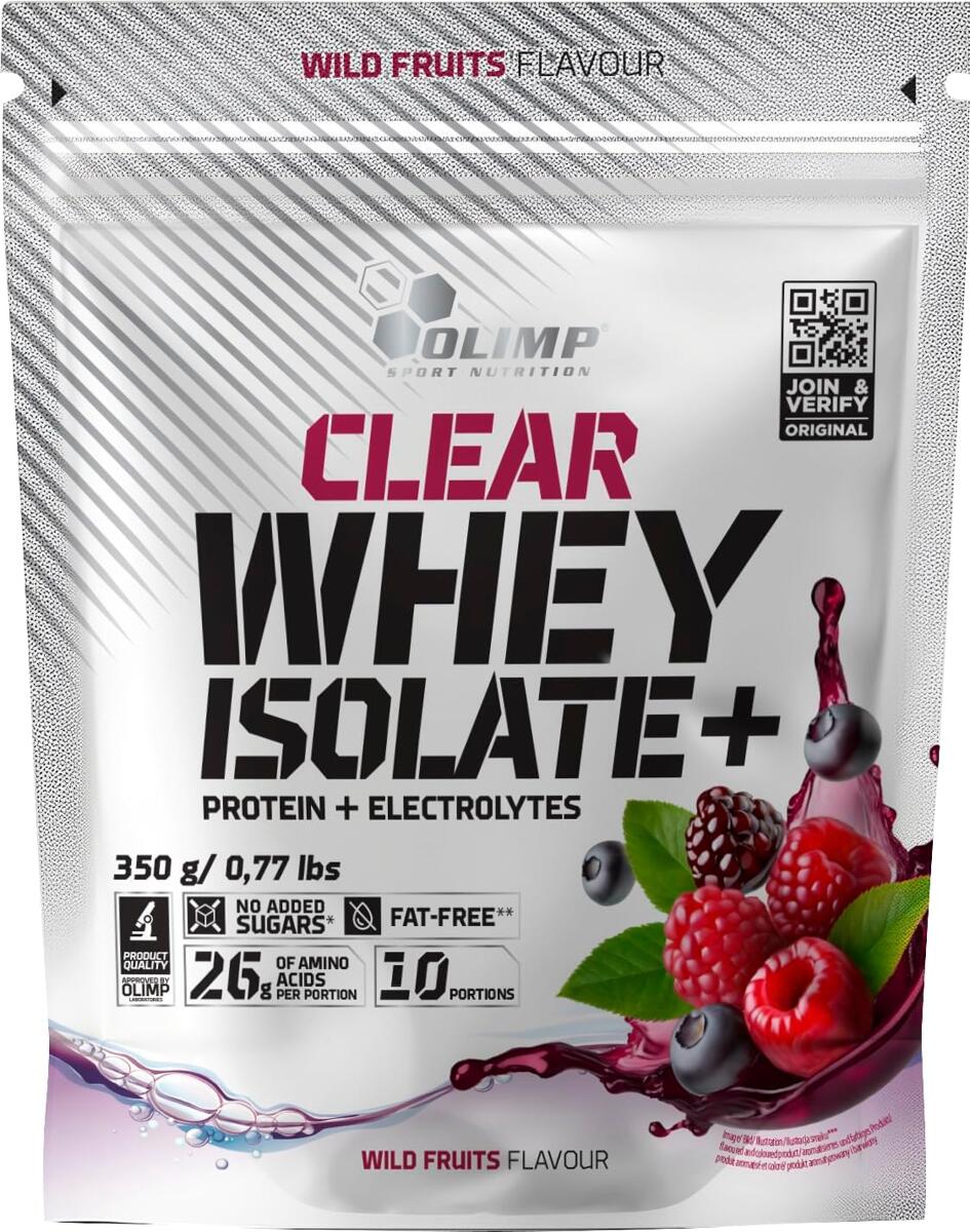 Olimp Clear Whey Isolate Protein + Electrolytes (350g Beutel)  Wild Fruits