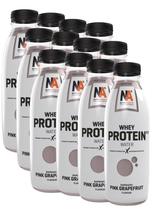 Nutri Athletic Whey Protein Water (12 x 500ml)  Pink Grapefruit