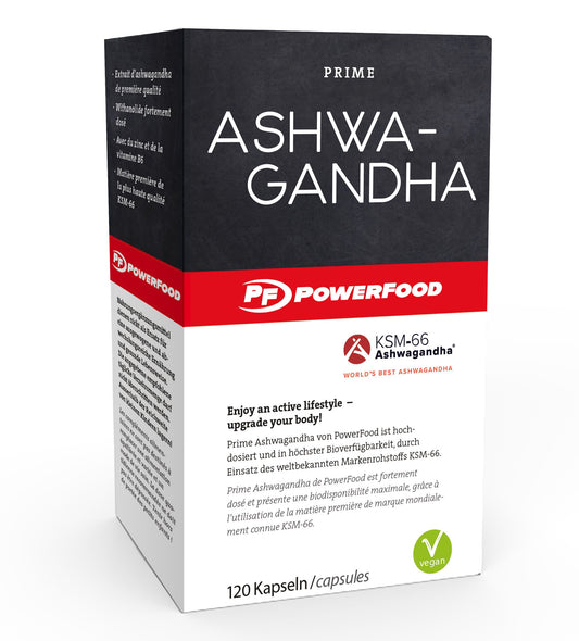 PowerFood Prime Ashwagandha KSM-66 (120 Caps)