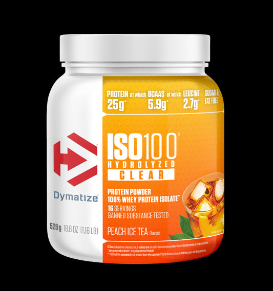 Dymatize Iso 100 Hydrolized Clear (512G Dose)  Peach Ice Tea