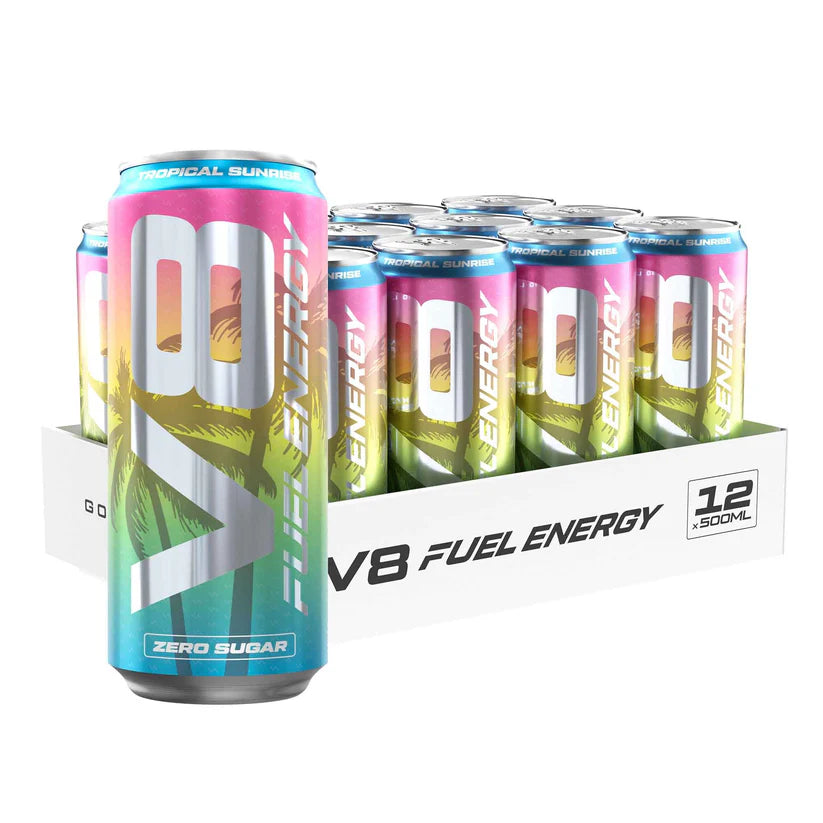 Vast V8 Fuel Energy (12 x 500ml)  Tropical Sunrise