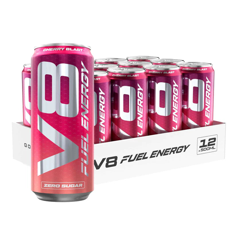 Vast V8 Fuel Energy (12 x 500ml)  Cherry Blast