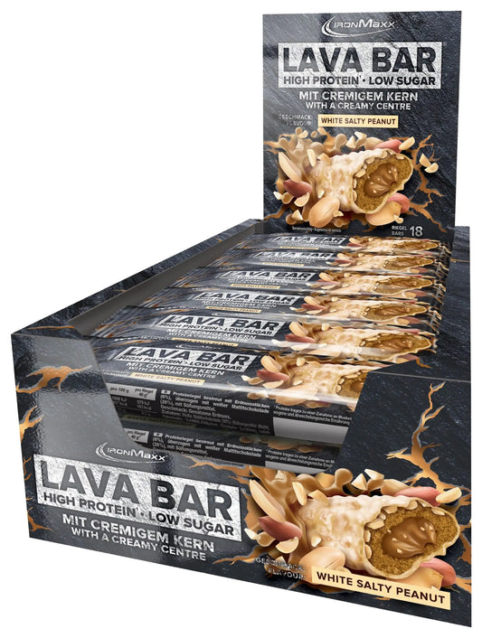 IronMaxx Lava Bar (18 x 40G) White Salty Peanut