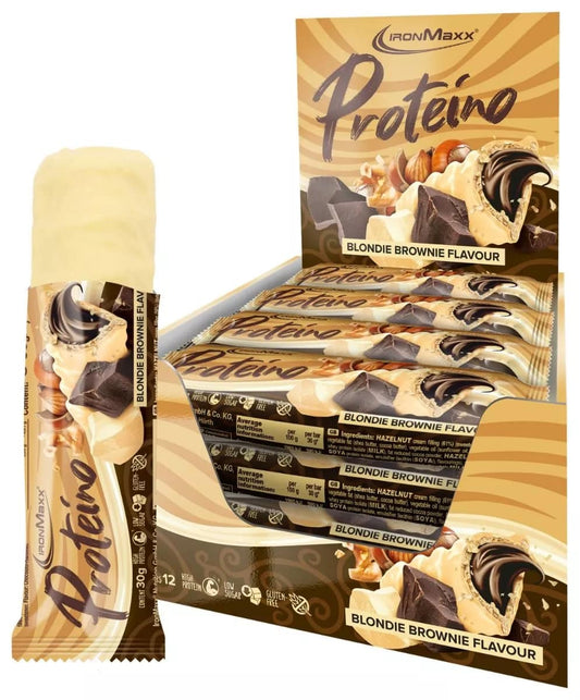 IronMaxx Proteino Protein Bar (12 x 30G) Blondie Brownie
