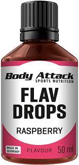 Body Attack Flav Drops (50ml) Raspberry