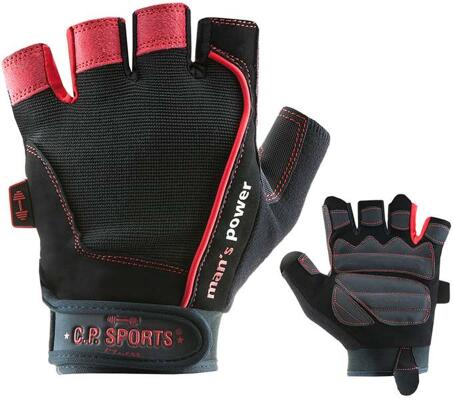 C.P. Sports Gorilla Grip Handschuhe. schwarz - rot