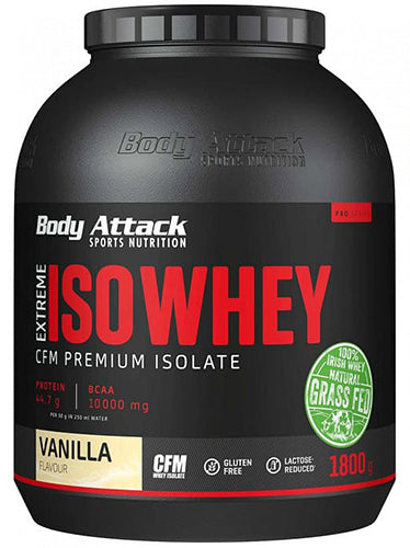 Body Attack Extreme Iso Whey Professional (1800g Dose) Erdbeer