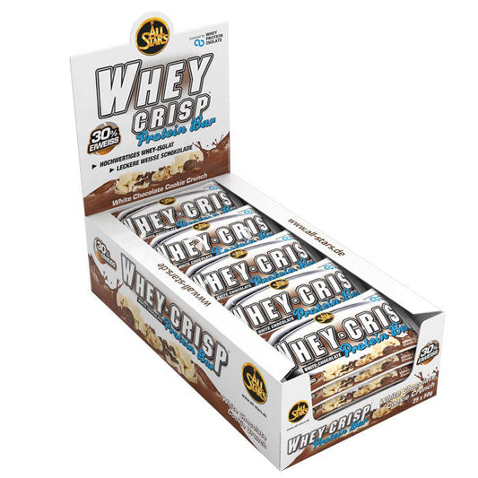All Stars Whey Crisp Protein Bar (25 x 50g) Weisse Schokolade