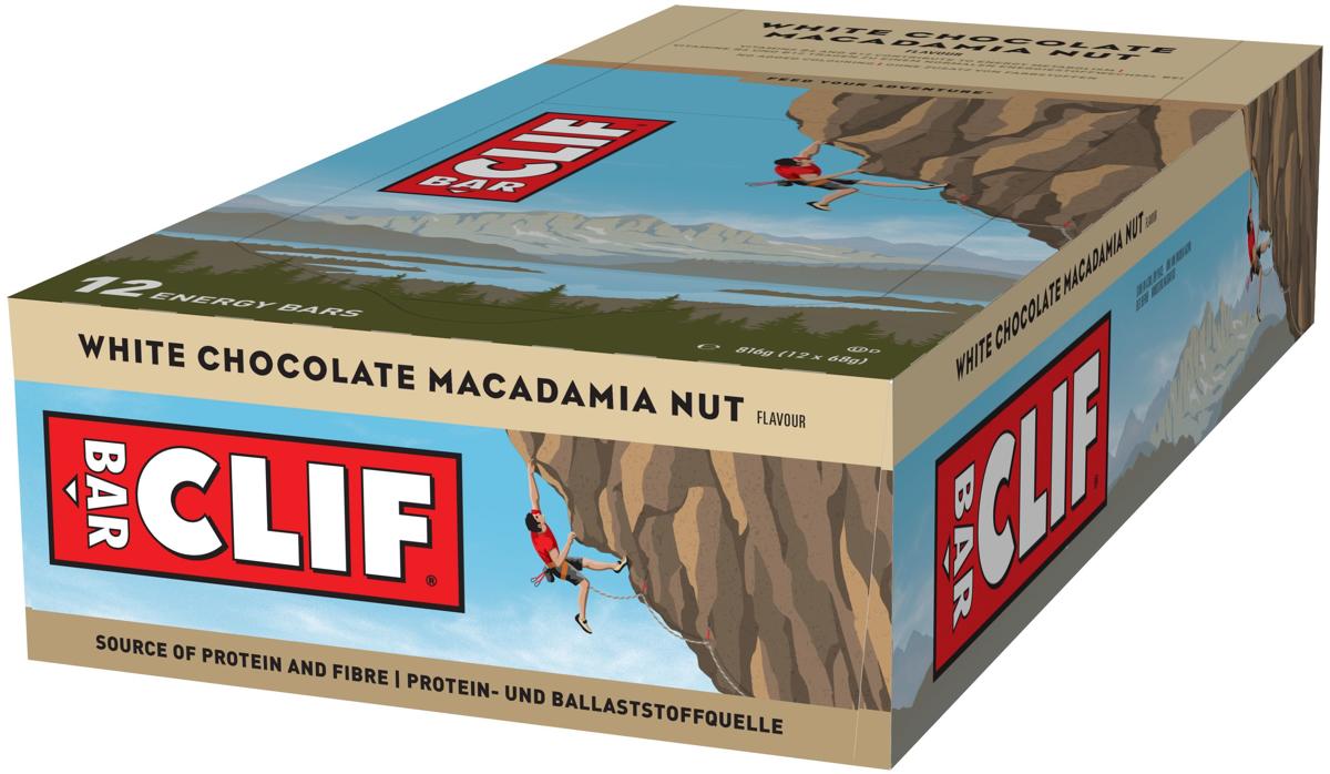 Clif Bar (12x68g Riegel) White Chocolate Macadamia
