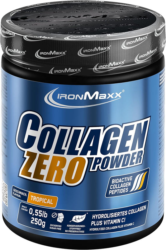 IronMaxx Collagen Powder Zero (250g Dose) Tropical