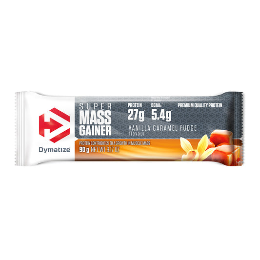 Dymatize Super Mass Gainer Bar (90g) Vanilla Caramel Fudge