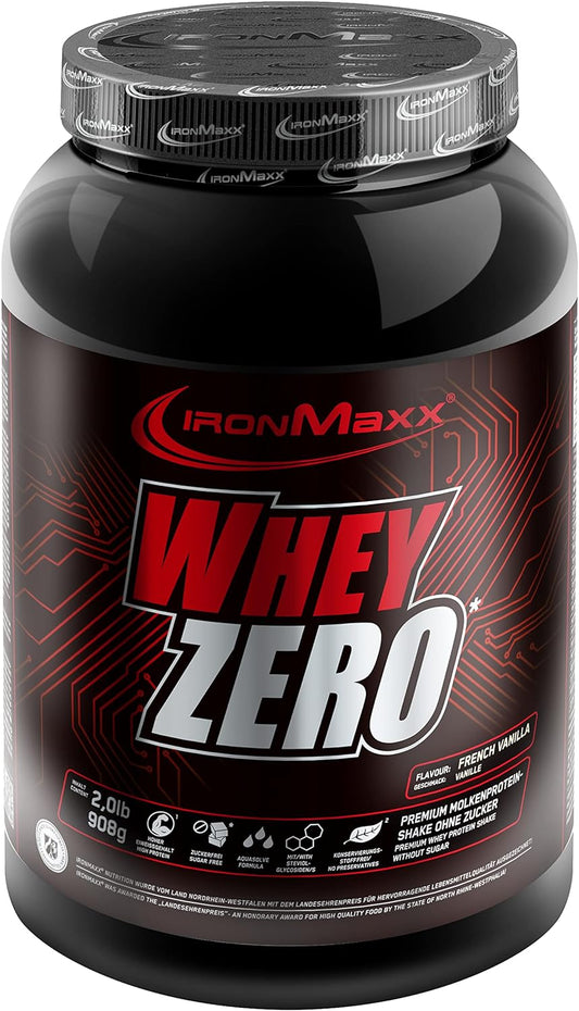 IronMaxx Whey Zero (908g Dose) vanille