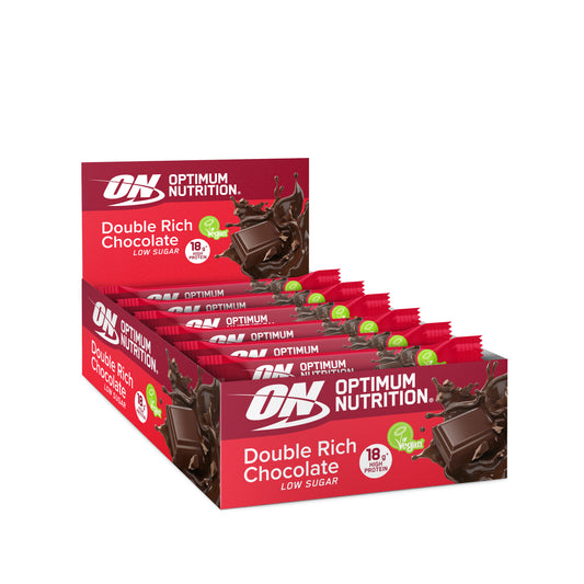 Optimum Nutrition plant Protein Bar (12 x 60G) Double Rich Chocolate