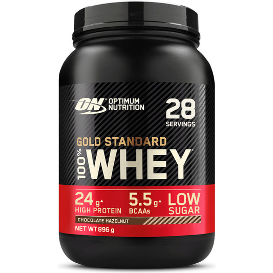 Optimum Nutrition 100% Whey Gold Standard (908g Dose) Schoko-Haselnuss