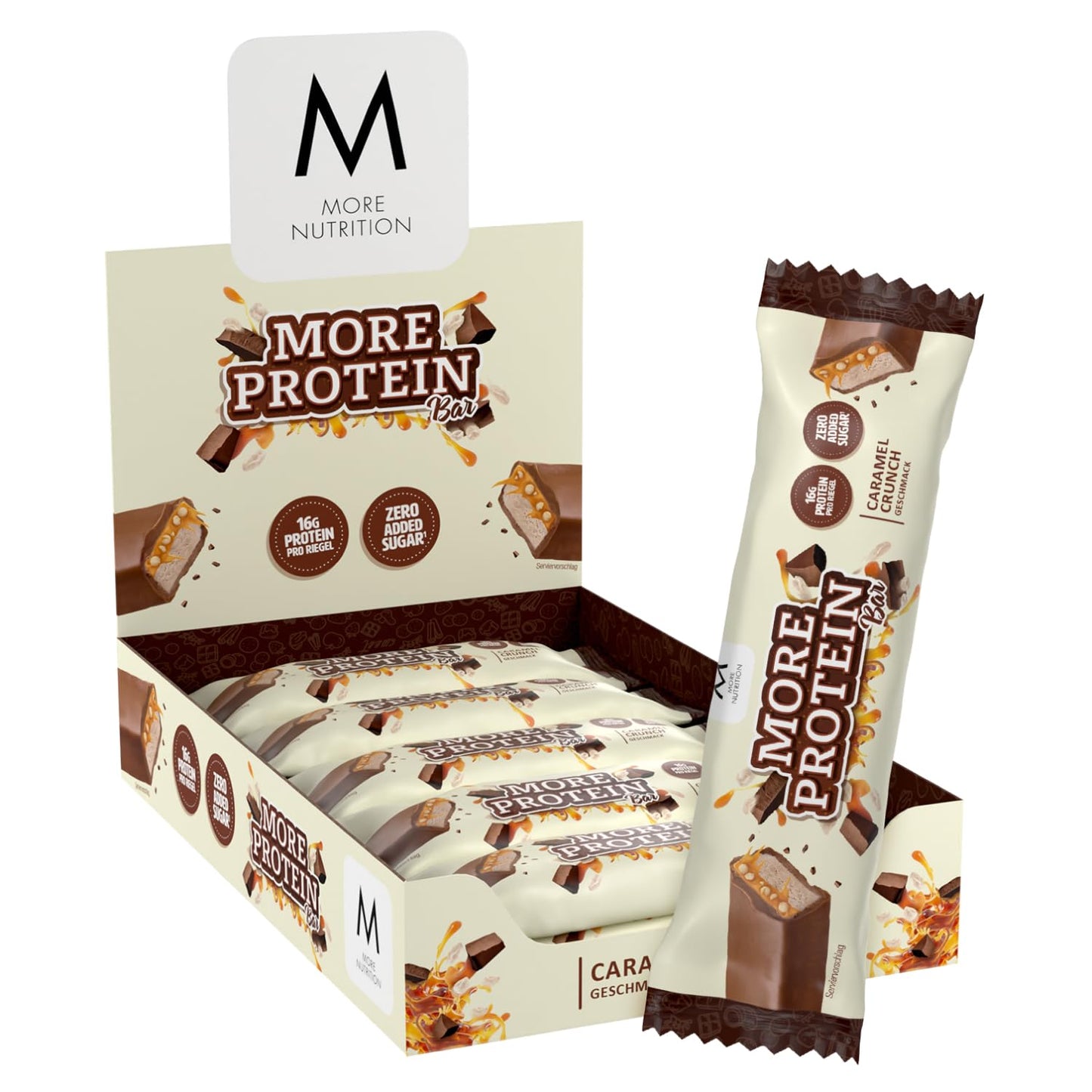More Nutrition More Protein Bar (10 x 50g) Caramel Crunch