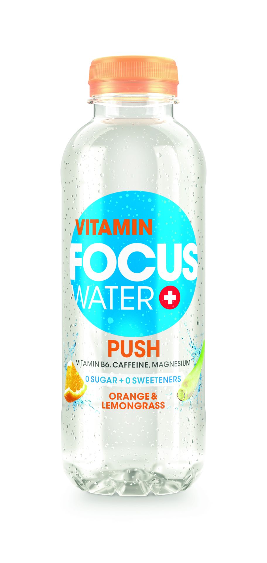 Focus Water Push (500ml) Orange & Lemongrass