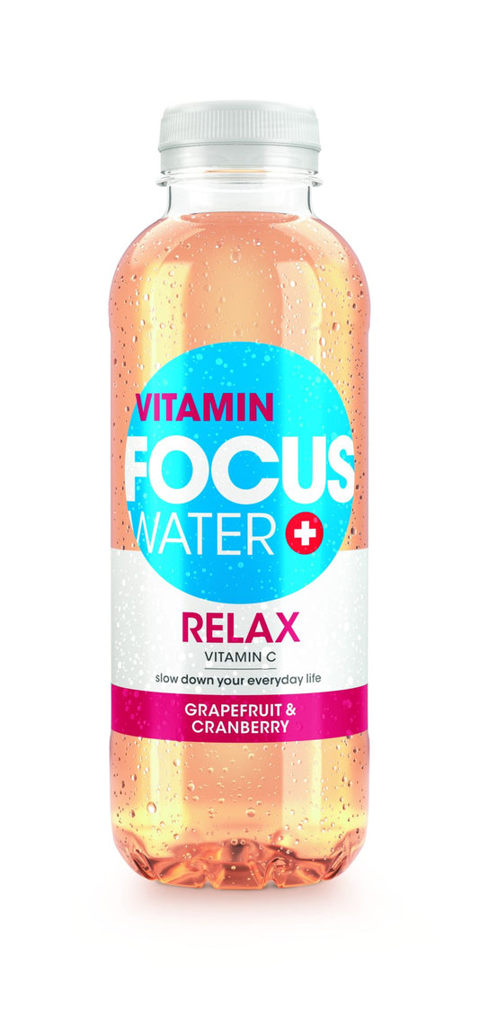 FOCUS WATER RELAX (500ml) Grapefruit & Cranberry