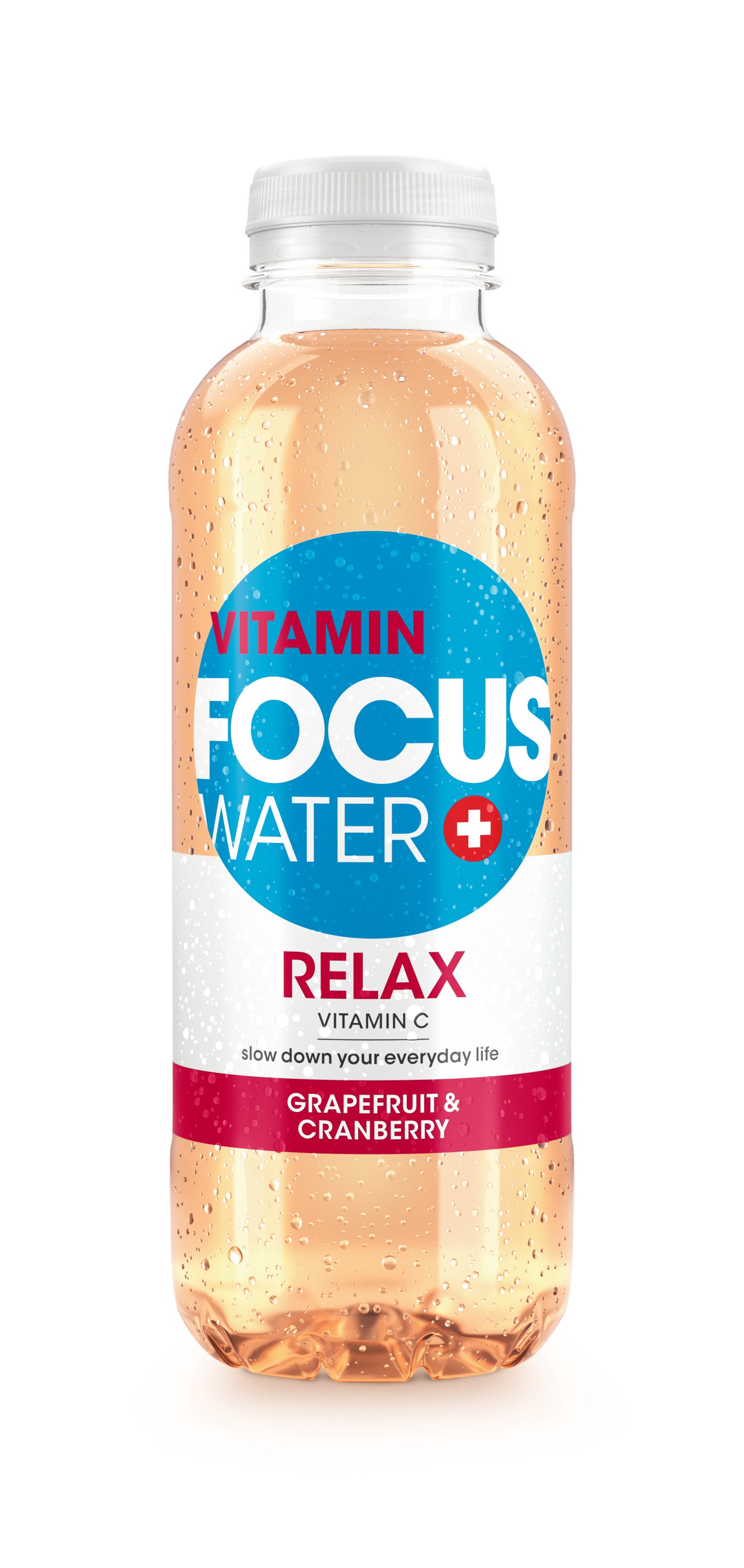 FOCUS WATER RELAX (500ml)  Grapefruit & Cranberry