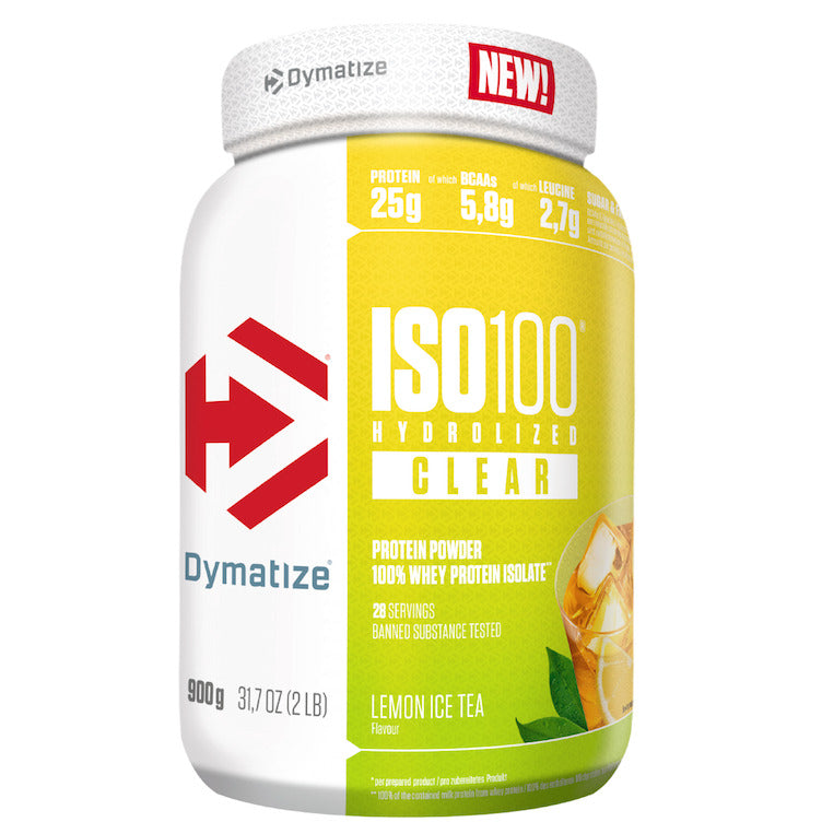 Dymatize Iso100 Hydrolized Clear (900g Dose)  Lemon Ice Tea