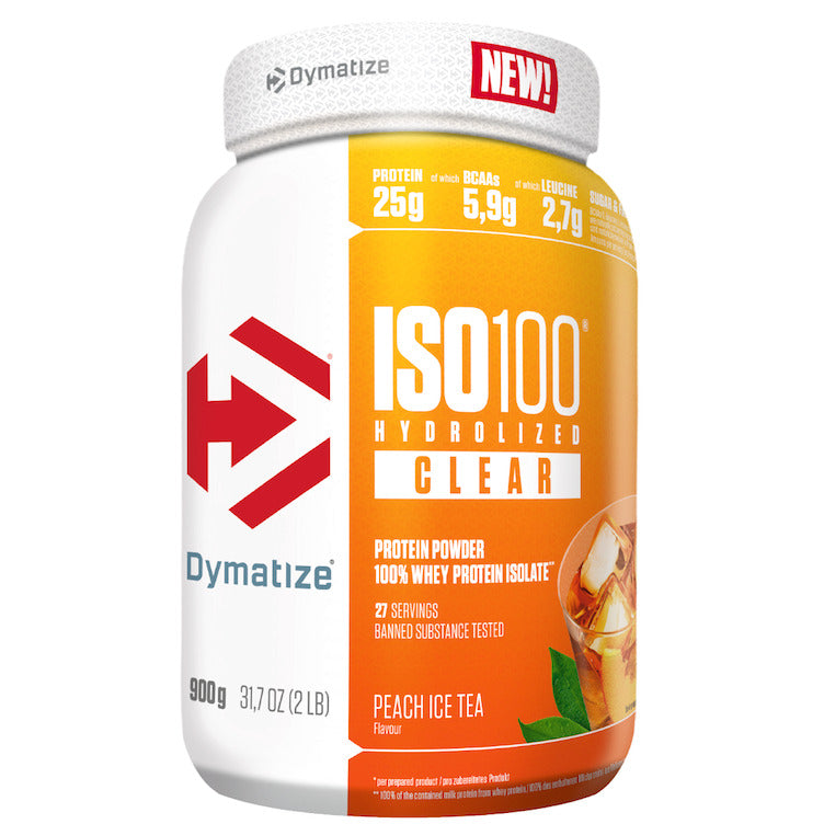 Dymatize Iso100 Hydrolized Clear (900g Dose)  Peach Icetea