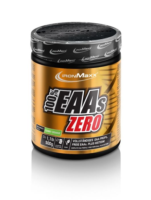IronMaxx 100% EAAs Zero (500g Dose) Sunny Orange