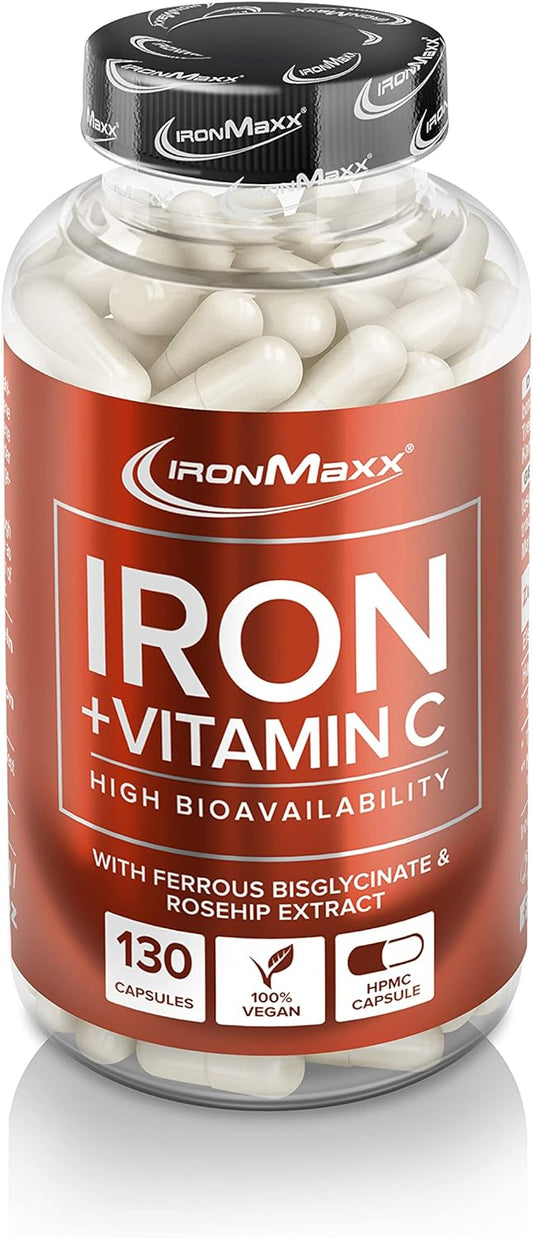 IronMaxx Iron + Vitamin C (130 Caps). Neutral