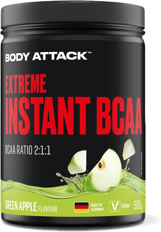 Body Attack Extreme Instant BCAA (500g Dose)  Green Apple