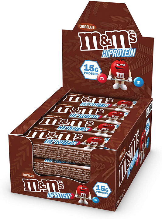 M&Ms HI-Protein Bar (12 x 51G)  Chocolate