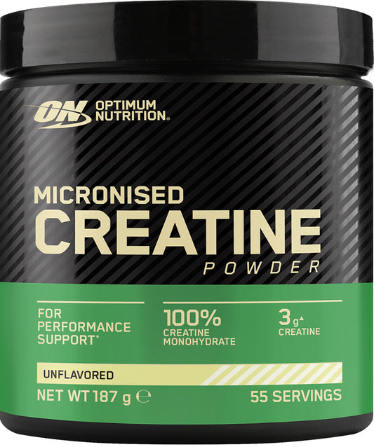 Optimum Nutrition Micronised Creatine Powder (187g Dose) Neutral