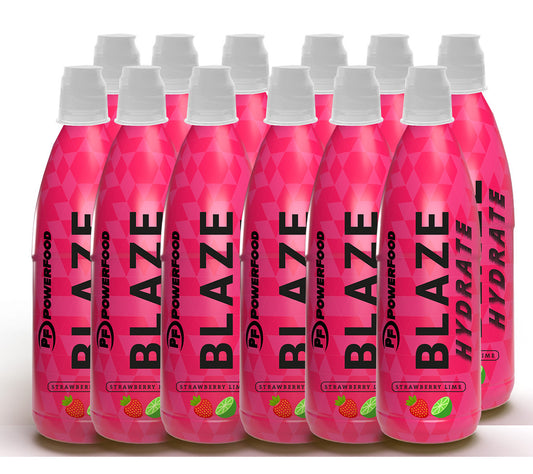 PowerFood BLAZE Hydrate (12 x 500ml) Strawberry-Lime