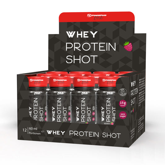 PowerFood One Whey Protein Shot (12 x 60ml) Berry