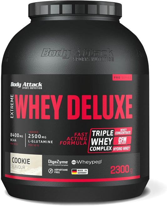 Body Attack Extreme Whey Deluxe (2300g Dose) Cookies and Cream