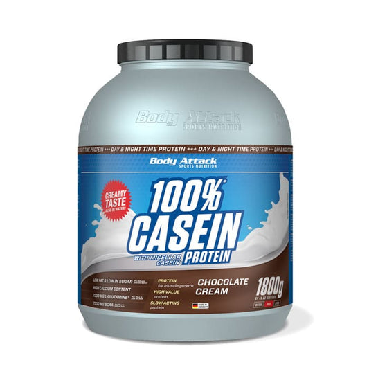 Body Attack 100 % Casein Protein (1800g Dose)  Schoko