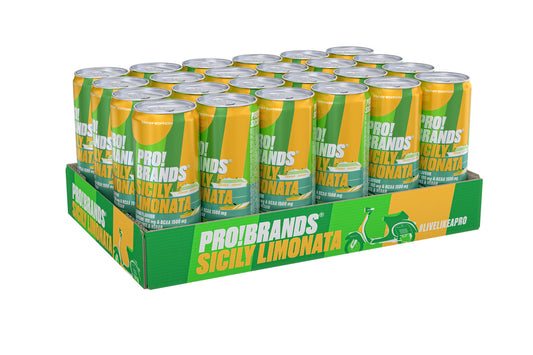 Pro Brands BCAA Drink (24 x 330ml) Sicily Limonata
