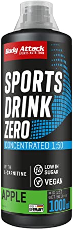 Body Attack Sports Drink Zero (1000 ml) Apfel