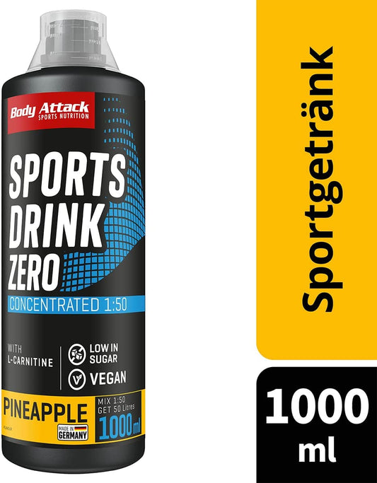 Body Attack Sports Drink Zero (1000 ml) Ananas