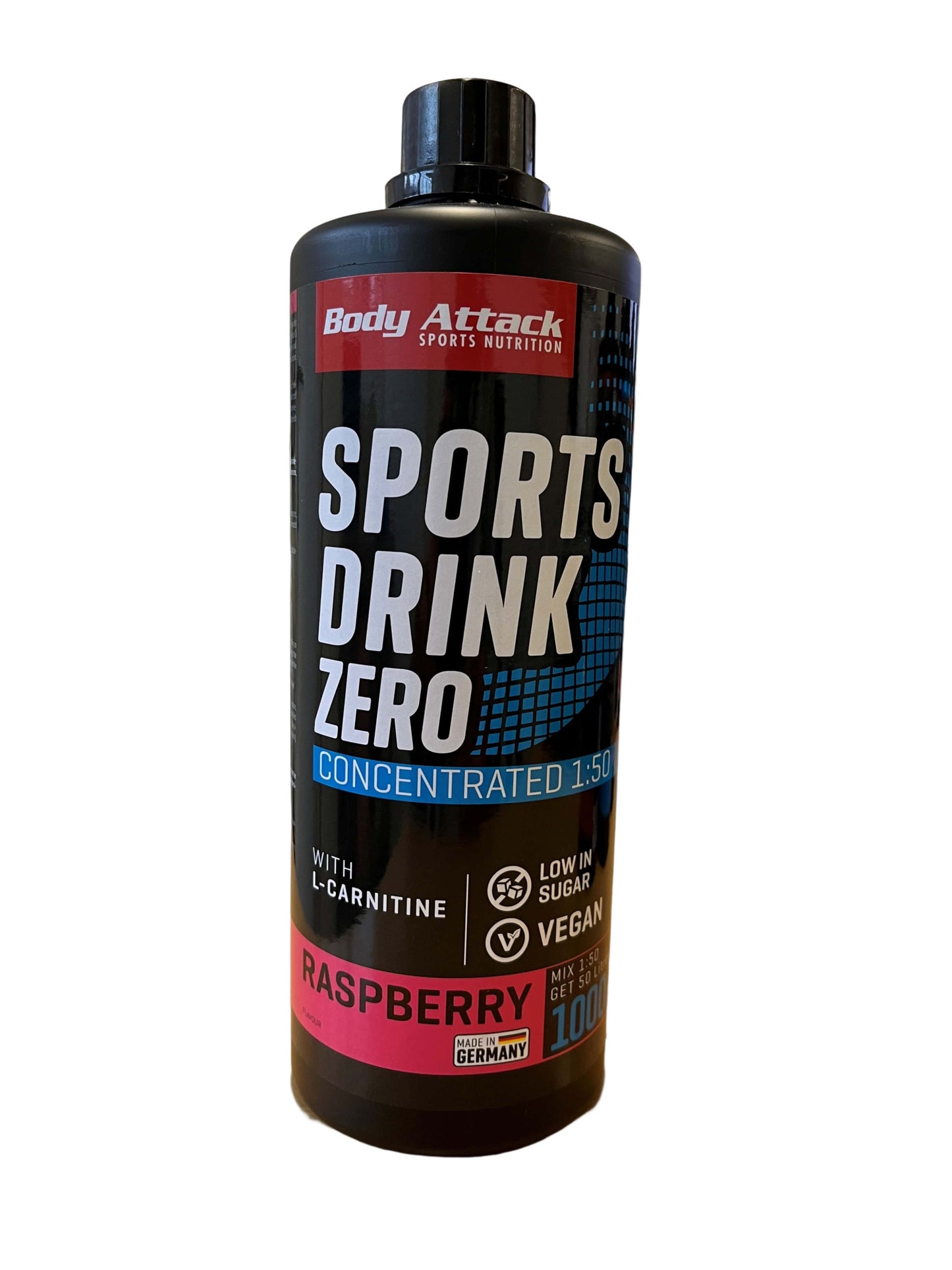 Body Attack Sports Drink Zero (1000 ml) Himbeere