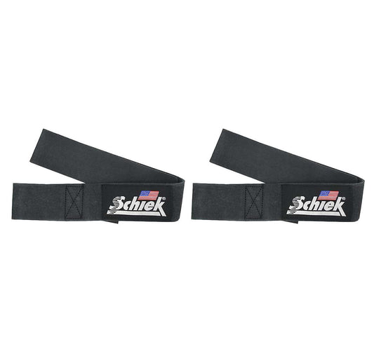 Schiek Leather Lifting Straps 1000LLS Black Größe: one-size (Einheitsgrösse)
