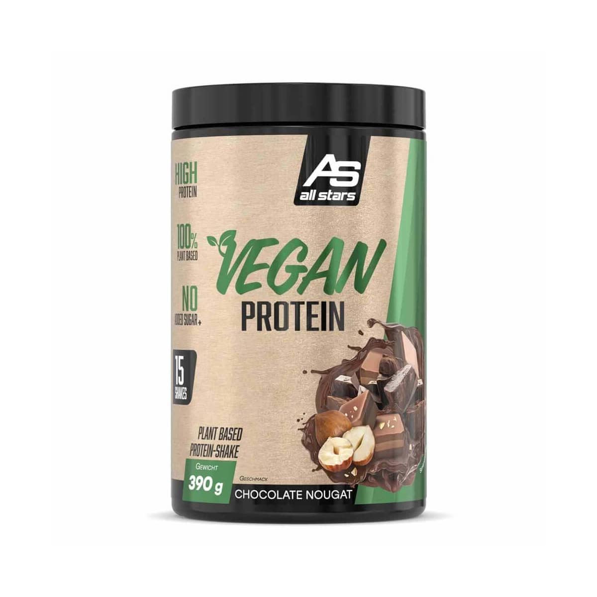 All Stars Vegan Protein (390G Dose) Chocolate Nougat