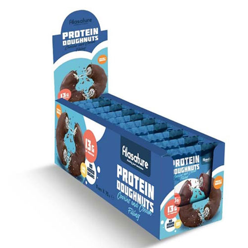 Alasature Protein Doughnuts (8 x 75G) Cookies and Cream
