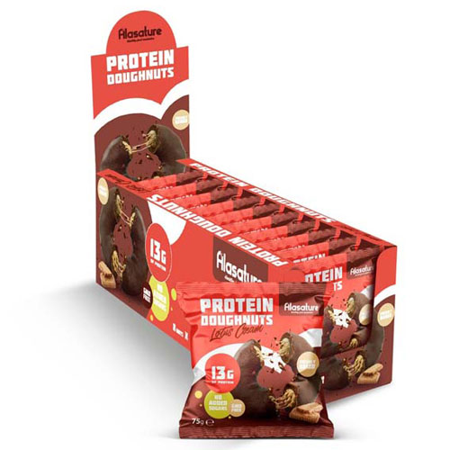 Alasature Protein Doughnuts (8 x 75G) Lotus Cream