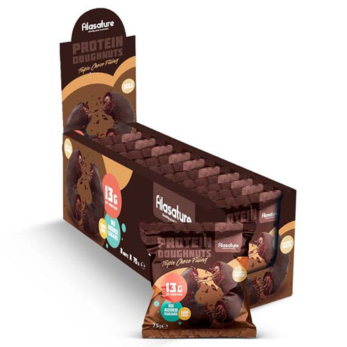 Alasature Protein Doughnuts (8 x 75G) Triple Choco