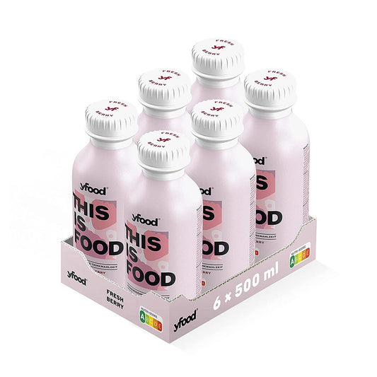 yfood Classic Drinks - Trinkmahlzeit (6 x 500ml) Fresh Berry