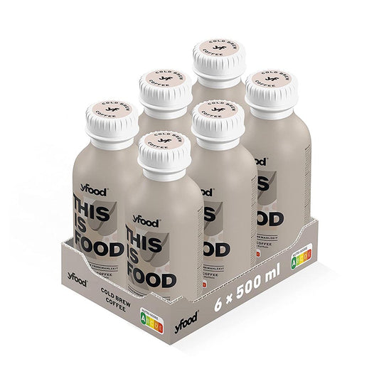 yfood Classic Drinks - Trinkmahlzeit (6 x 500ml) Cold Brew Coffee