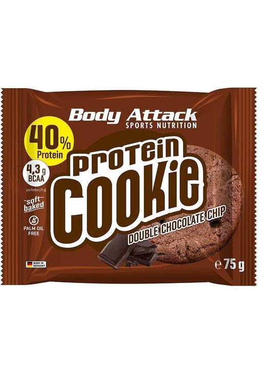 Body Attack Protein Cookie (75g)  Double Chocolate Chip