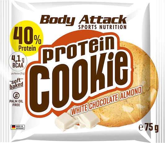 Body Attack Protein Cookie (75g) White Chocolate Almond